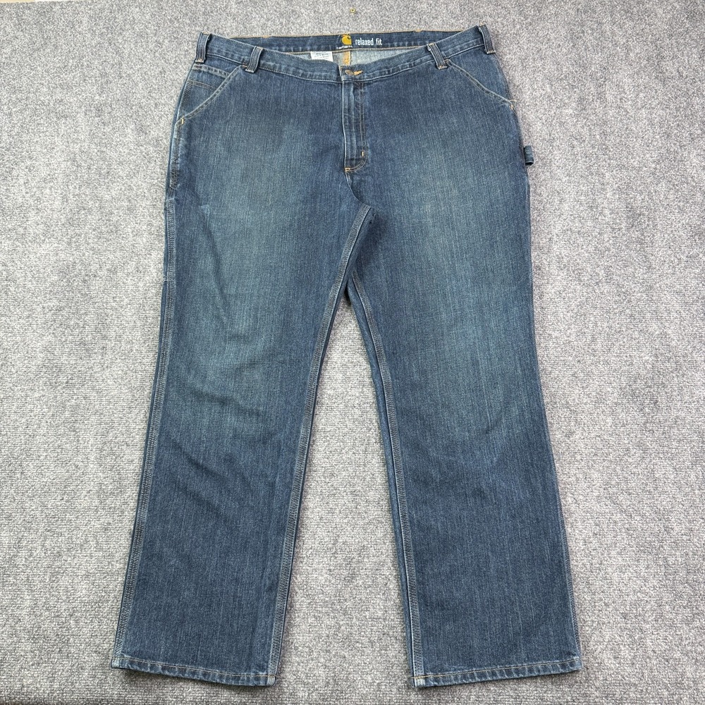 Carhartt Mens Relaxed Fit B24 Carpenter Jeans 42x30 Utility Denim - Discontinued